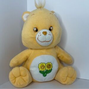 Nanco 2003 Friend Care Bears Peach Sunflowers 10” Plush Clean
